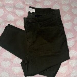 SOLD - LOFT Dark Olive Green Skinny Ankle Pants